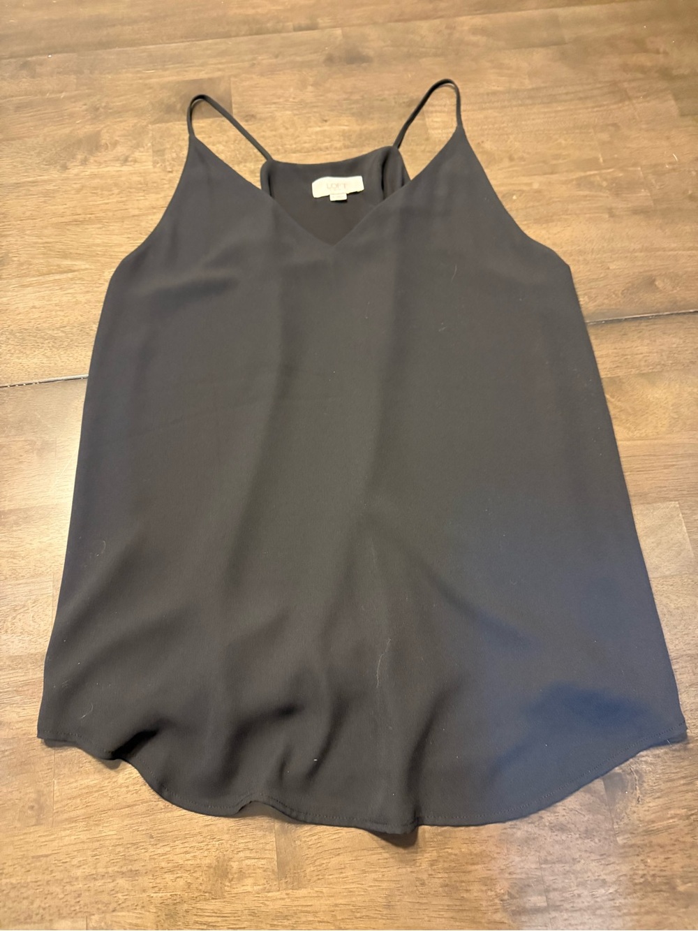LOFT Black V-Neck Spaghetti Strap Cami
